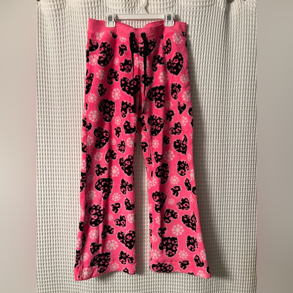 Justice SUPER fuzzy fleece PJ pants
